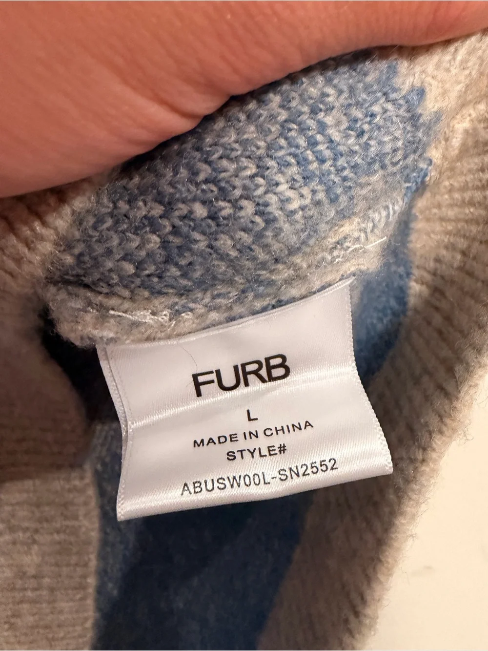 Furb By Anthropologie Striped Rugby Pet Sweater Sz L